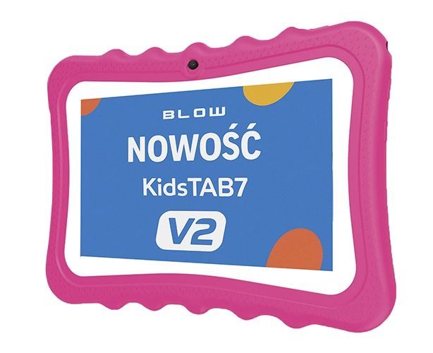 Tablet edukacyjny 7 cali dla dzieci KidsTAB7 4/32GB 2MP + różowe etui