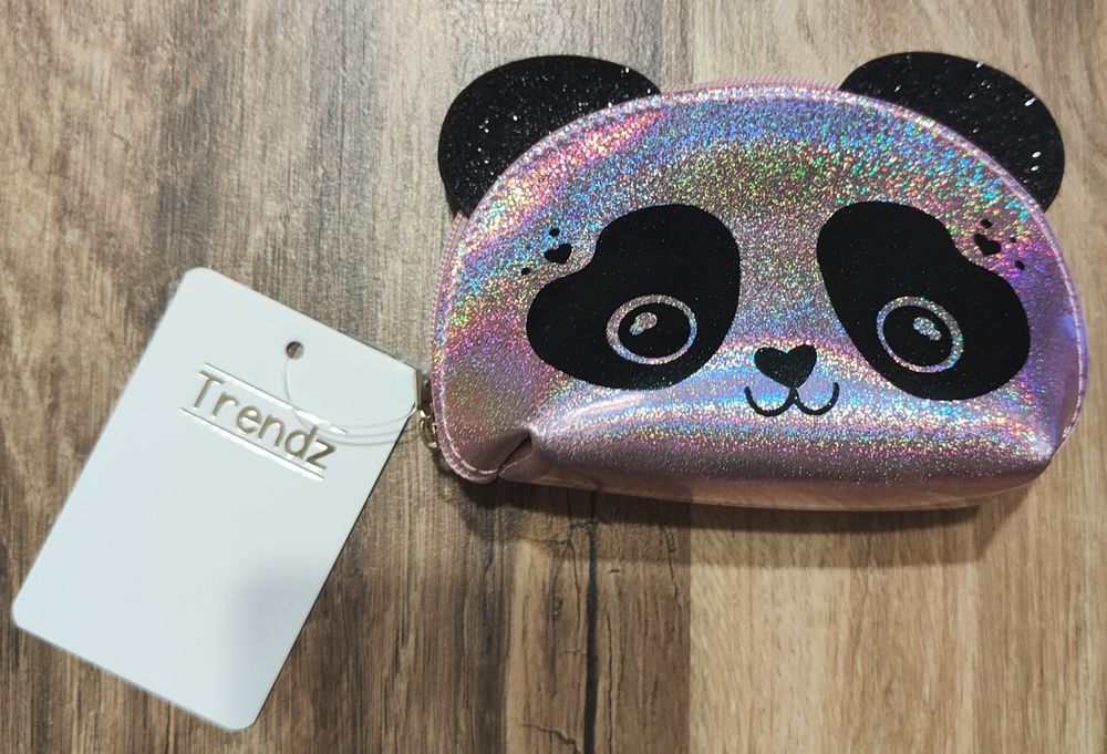 Portfelik dla dziewczynki Miś Holo Różowy