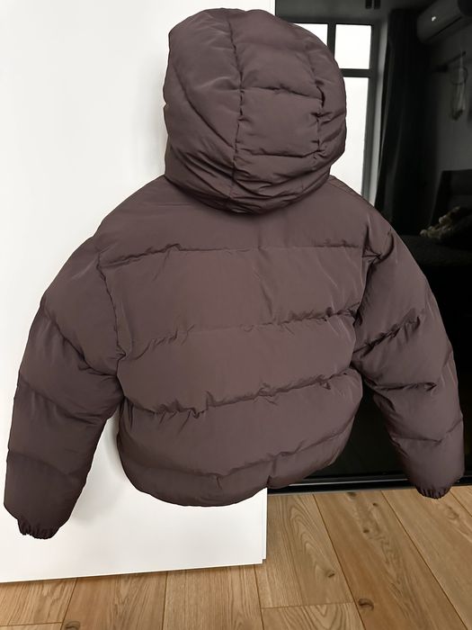 Пуховик, пуфер Hellostore шоколадного кольору