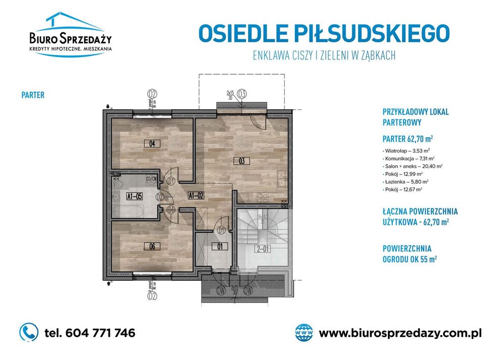 3 Pokoje Z Ogródkiem+2Mp-Centrum Ząbek - Widok 6