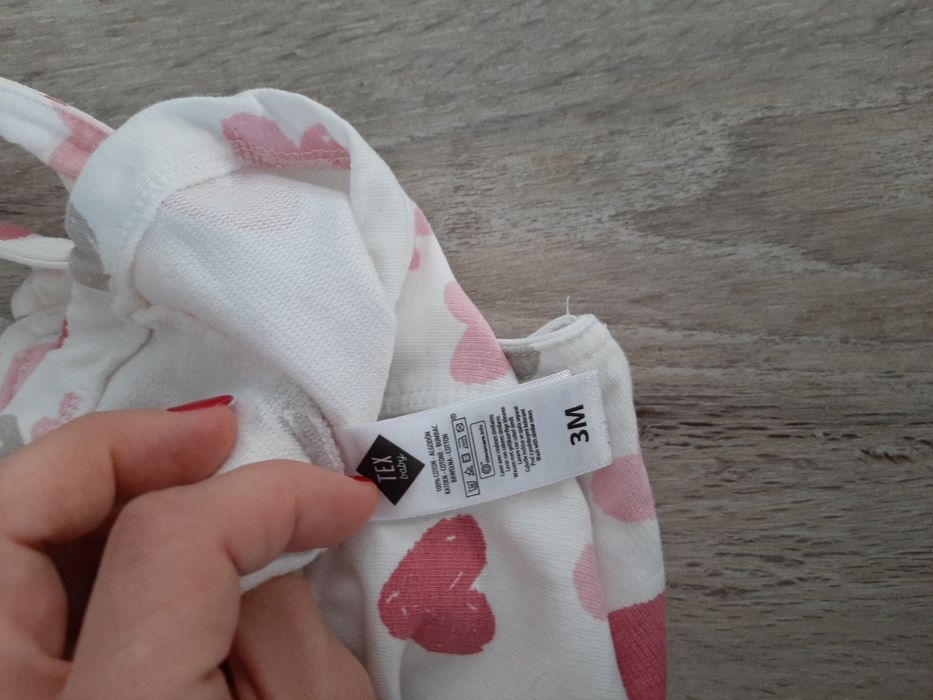 Sukienka ogrodniczka plus sweterek Next 56-62cm niemowlę