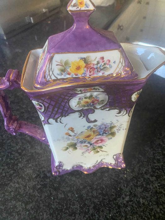 bule pintado a mão