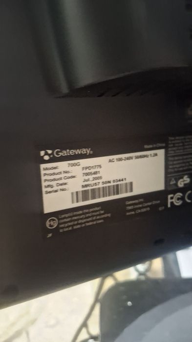 Monitor LCD Gateway Ecrã 17