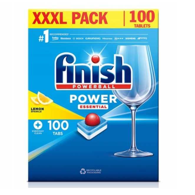 Perfekcyjne Zmywanie z Finish Essential Lemon - 100 Tabletek