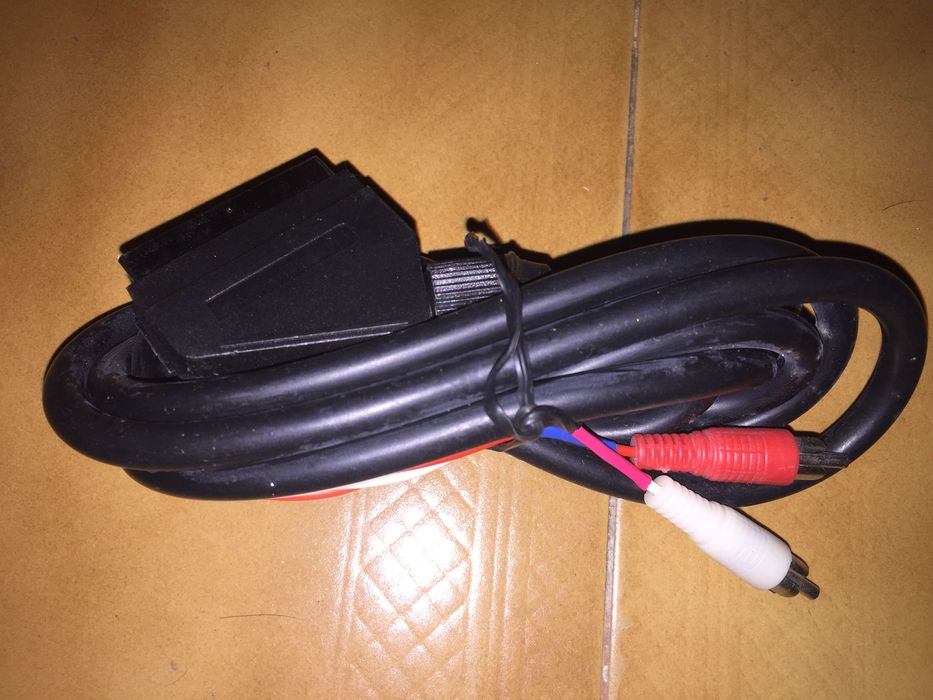 6 cabos scart scart 21 pins e adaptador scart RCA