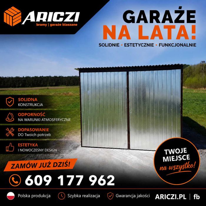 OKAZJA MEGA 3x5 Schowek magazynek blaszak garaz rod działka blaszany konstrukcja stalowa