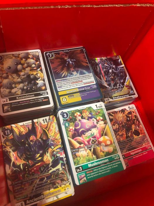 Lote de cartas Digimon