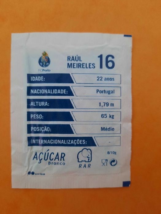Pacote de açúcar Raúl Meireles - RAR Clubes Porto