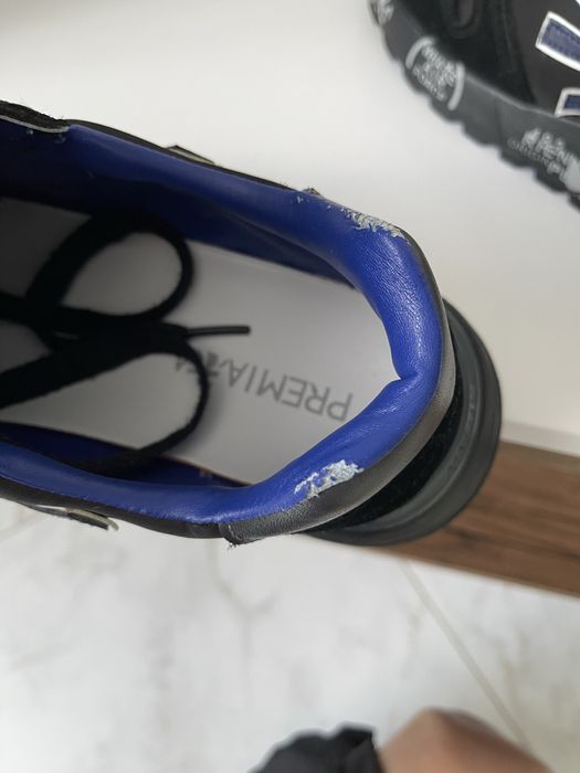 Чоловічі кросівки Premiata Mick Black Blue made in Italy