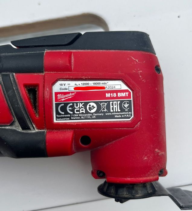 Milwaukee M18 BMT-0 multitool 18V + ostrze widiowe, paragon i gwar.