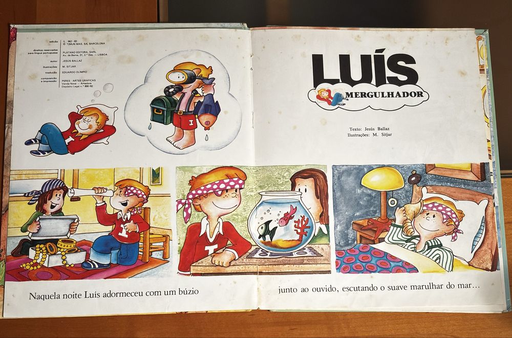 Livro infantil - Luís Mergulhador