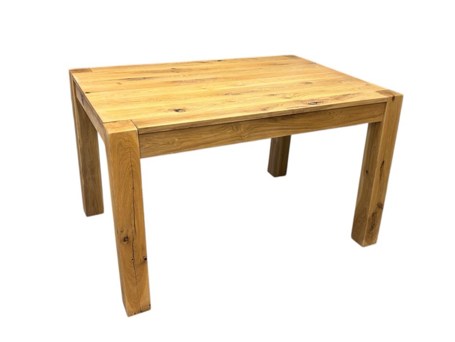 Stol debowy lity dab. 126/86 dziki dab. Industrialny styl.