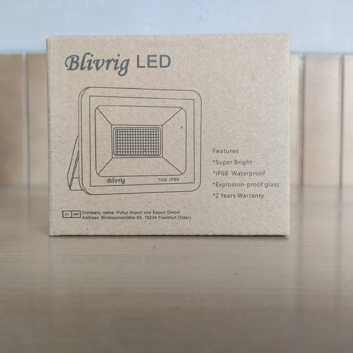 Projetor Luz Led Exterior 10W impermeável Jardim Garagem