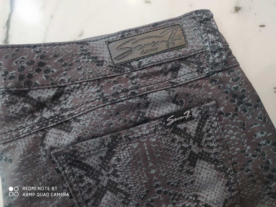 Seven jeans szare L strechowane