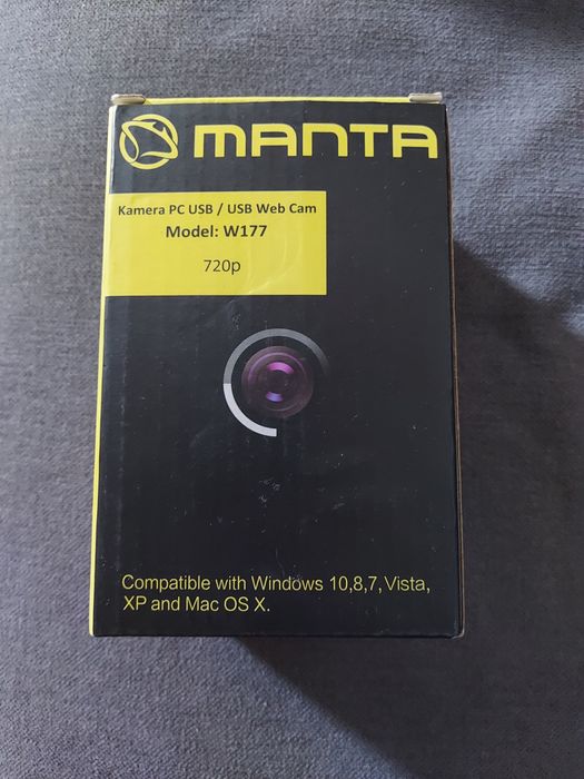 Kamera Internetowa z mikrofonem Manta HD USB E-learning Wideo rozmowa