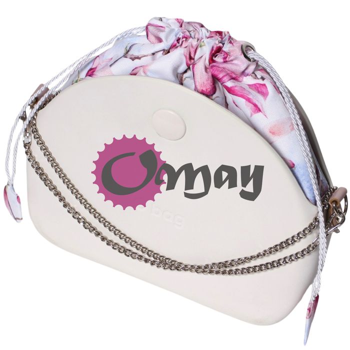 organizer OBAG MOON LIGHT worek kwiaty magnolie 2 kieszenie komin OMAY