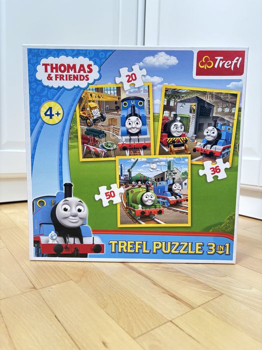 Trefl 34821 Tomek i Przyjaciele puzzle 3w1 20 36 50 elementów Thomas & Friends 4+