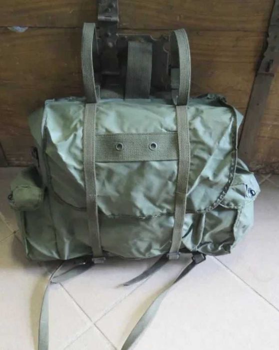 Plecak Wojskowy Armia Belgia "Kostka" Olive Vintage lata `70