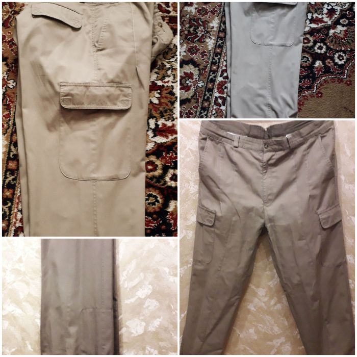 Летние мужские брюки бежевые