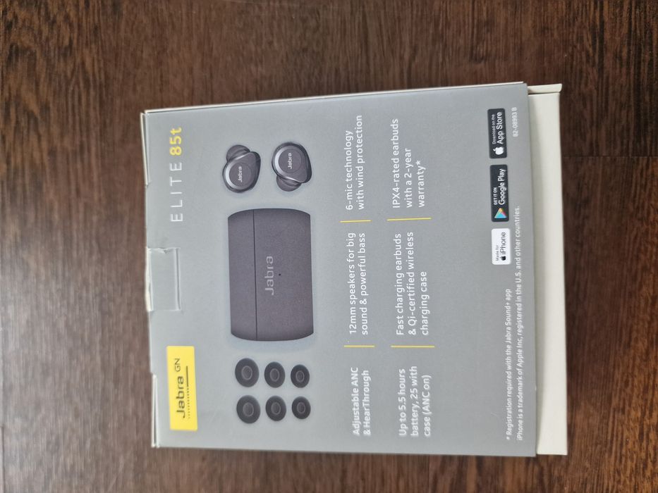 Auriculares jabra Bluetooth TWS Elite 85T. Novos