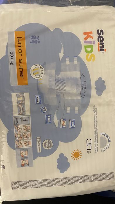 Підгузники seni kids 20кг+