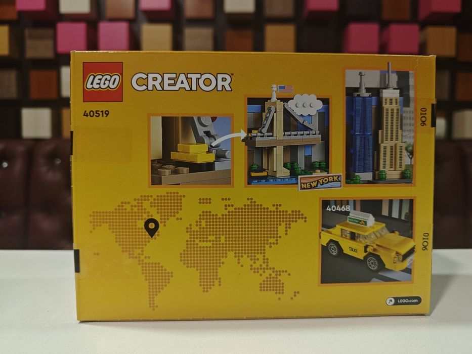 LEGO Creator 40519/40818/40569/40713 Лістівки New York, Italy, Japan