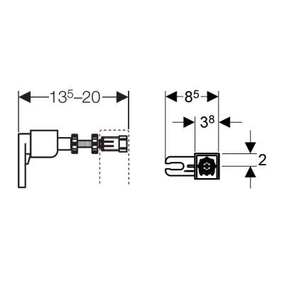 Geberit Duofix wsporniki dystansowe 111.815.00.1