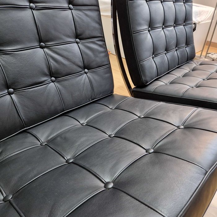 Fotel skóra metal "nowy" z kartonu 40-letni