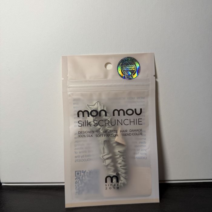 MON MOU SILK SLIM SCRUNCHIE - тонка шовкова резинка для волосся