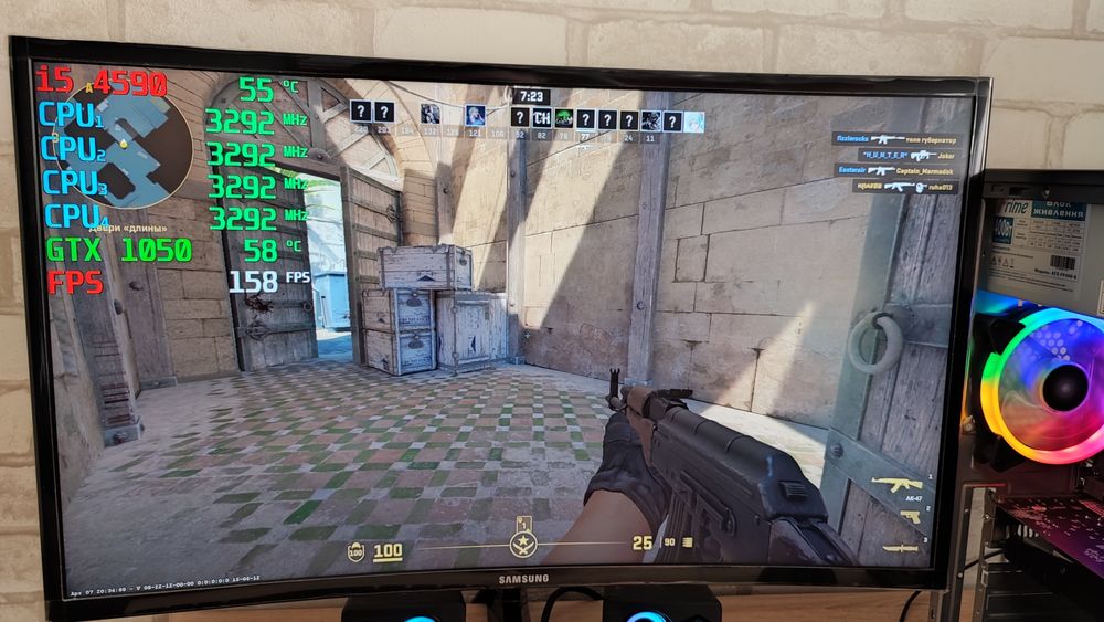 Игровой ПК i5 GTX 1050 CS 2 GTA5 WOT fortnite DoTa2 PUBG