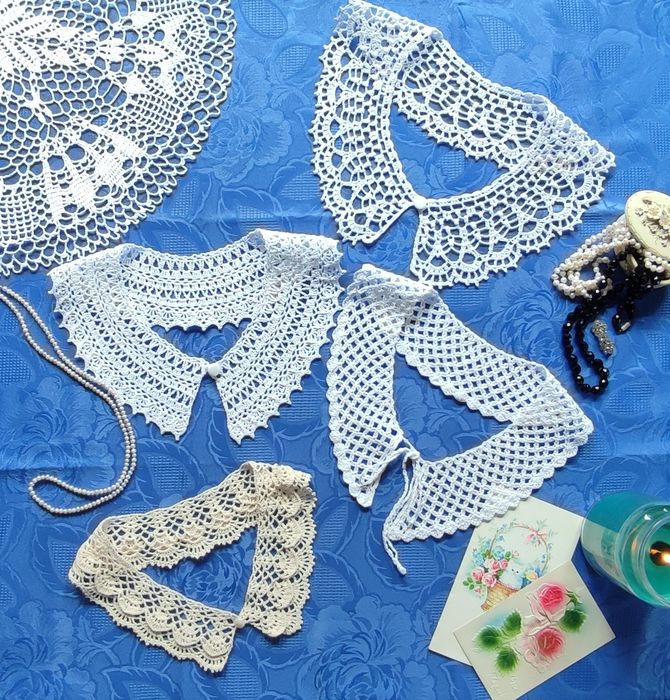 Kołnierzyk szydełkowy