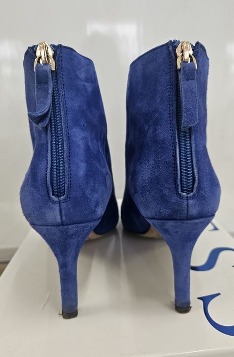 Niebieskie kobaltowe botki buty San Marina