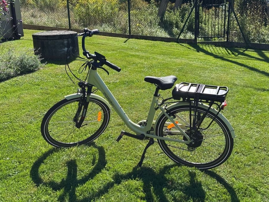 Rower elektryczny ecobike traffic beige