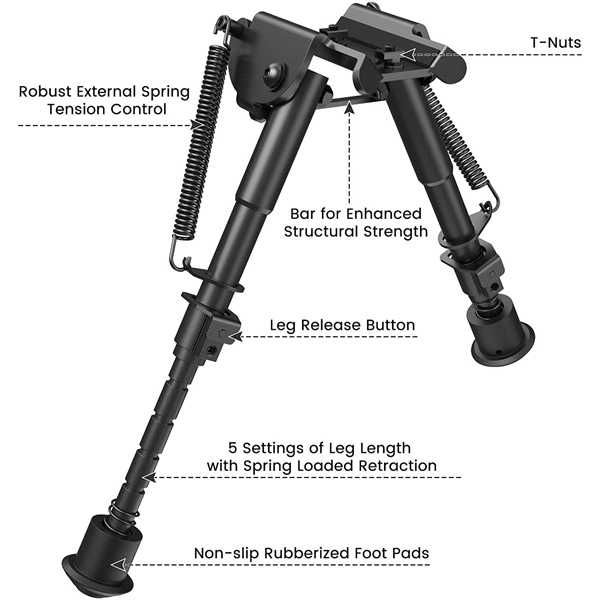 Сошки Harris 1A2-BR Bipod 6"-9" M-LOK