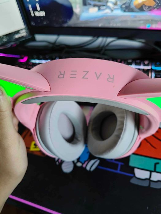 Auscultadores Gaming Bluetooth Razer Kraken Kitty V2 - Quartz