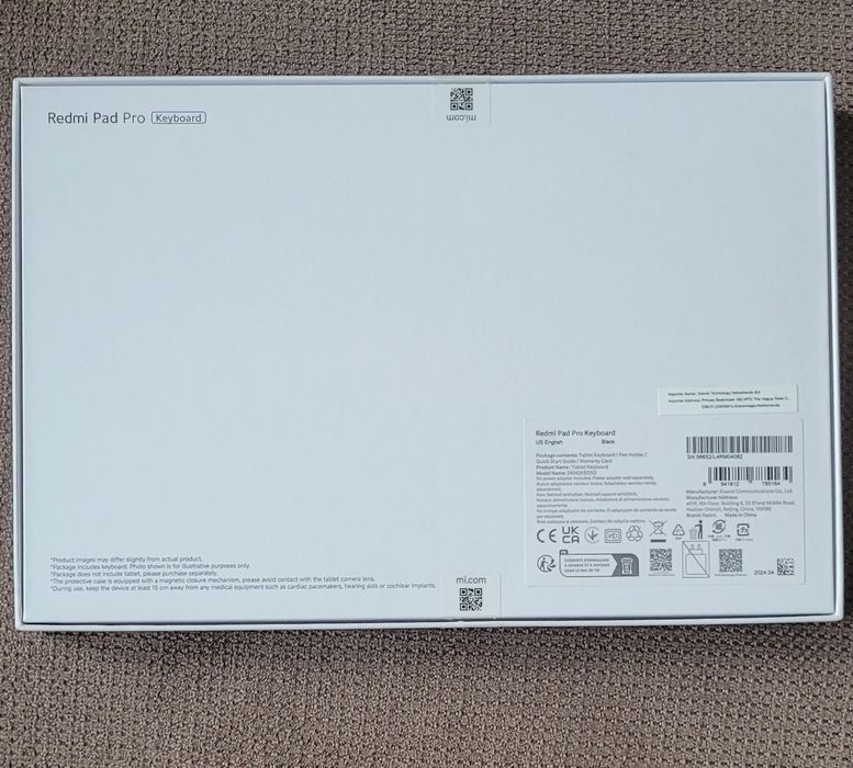 Xiomi Redmi Pad Pro 12,1" keyboard klawiatura bezprzewodowa Quwerty