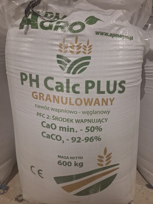 Rolnicze wapno granulowane kredowe lub magnezowe