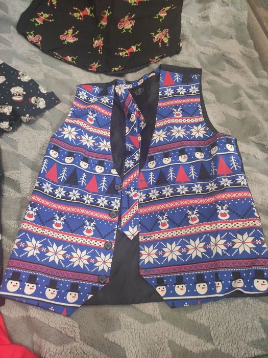 Рубашка мужская с новогодним принтом