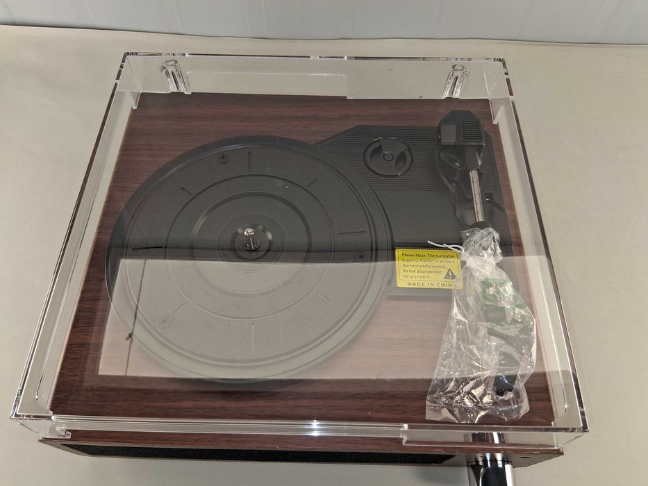 C227 Retro Music Player Turntable Odtwarzacz z USB Wbudowane Głośniki