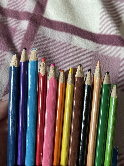 Caixa com 12 lapis de cor