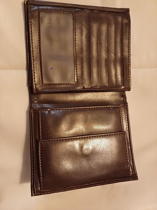 Portfel brązowy nieużywany męski eko skórka