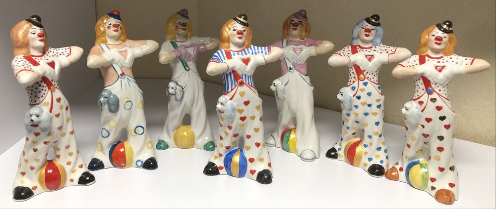 Клоуны, фарфор, Коростень