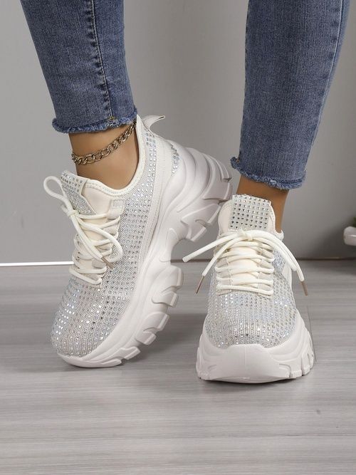 3 KOLORY 36 37 38 sneakersy 39 40 41 na platformie z cyrkoniami sporto