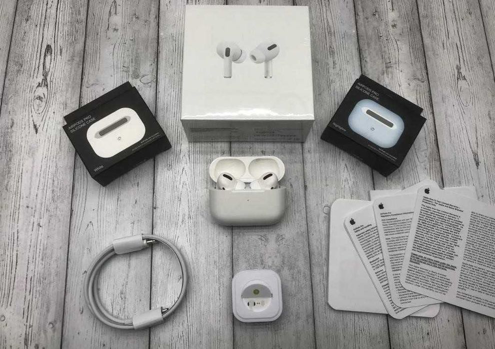 Бездротові навушники аірподс pro з активним шумоподавленням!!