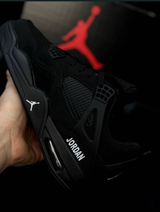 Nike Air Retro Jordan 4 black cat кроссовки Джордан 4