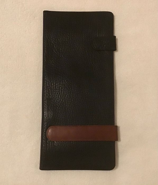 Estojo para gravatas em pele genuína