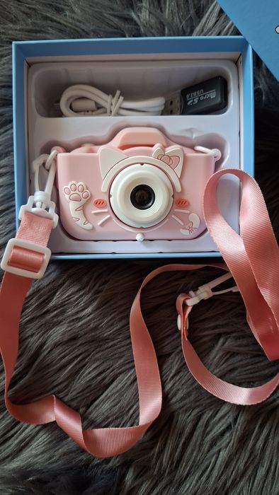 Aparat fotograficzny dla dzieci różowy Kot Pink Cat