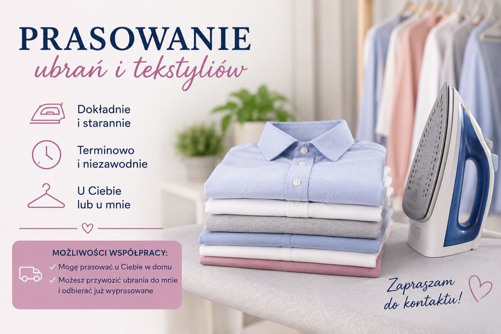 PRASOWANIE UBRAŃ