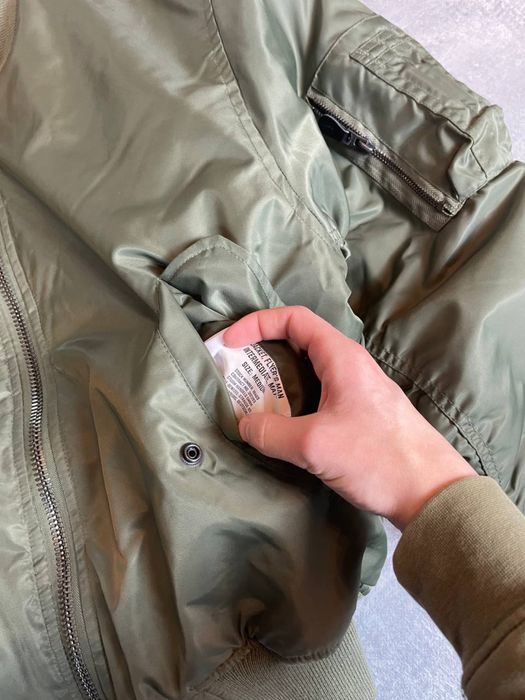 Оливковий бомбер Ma-1 Mil Tec стилю Alpha Industries / Cwu R bomber