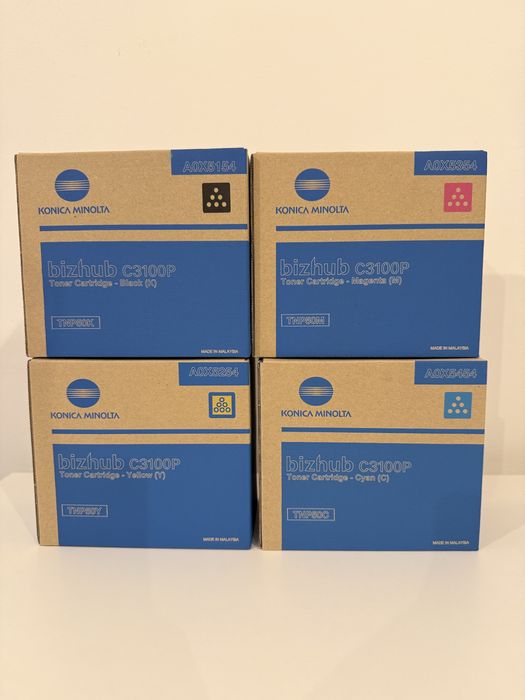 Nowe tonery Konica Minolta TNP50 komplet CMYK, bizhub C3100P